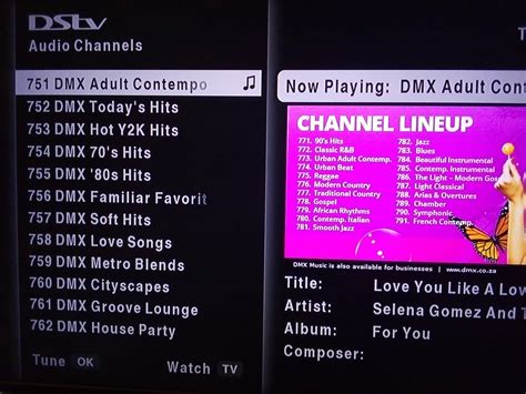 music chanel on dstv